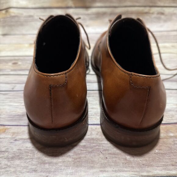 Cole Haan Men\'s Brown Plain Toe Leather Oxford Dress Shoes Size 10.5 MC12204 main image 4